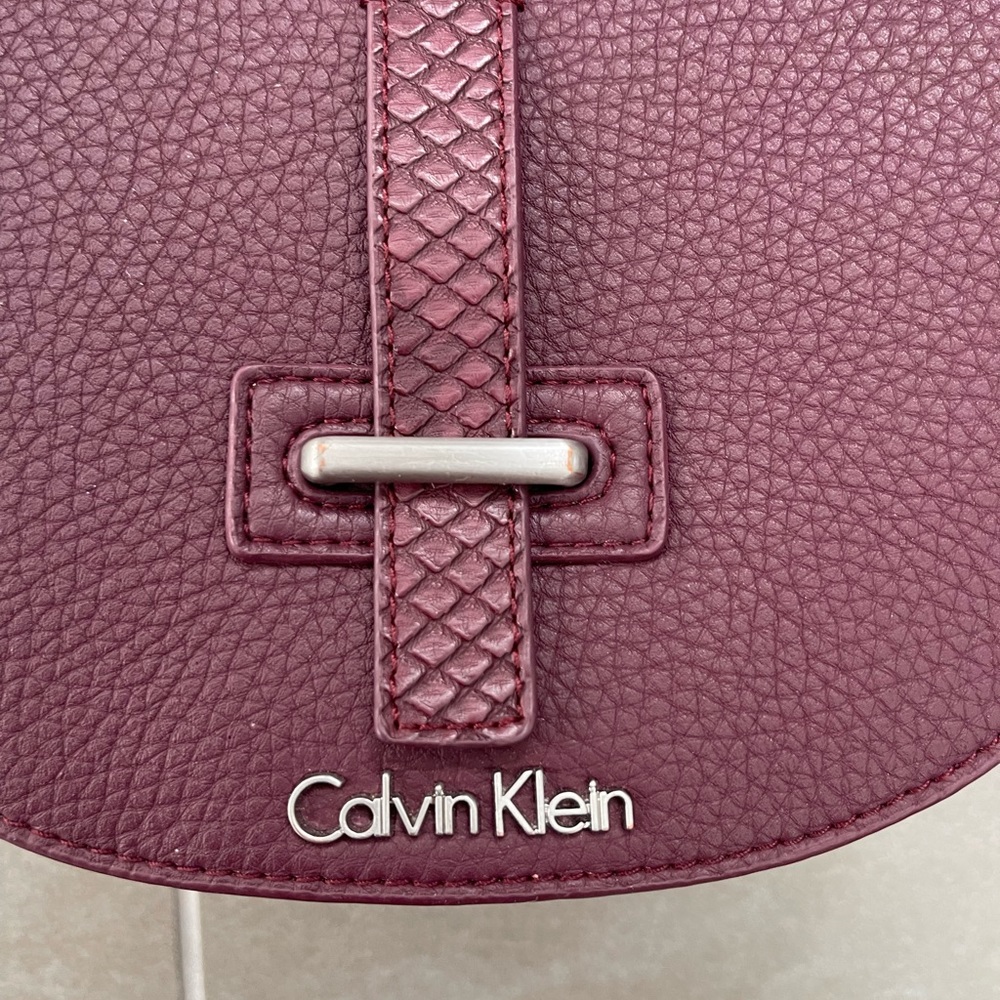 Calvin Klein Burgundy Red Leather Python Snakeski… - image 3